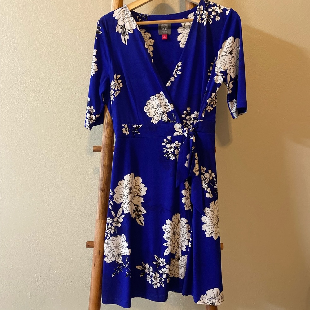Vince Camuto Modern Floral Wrap Dress